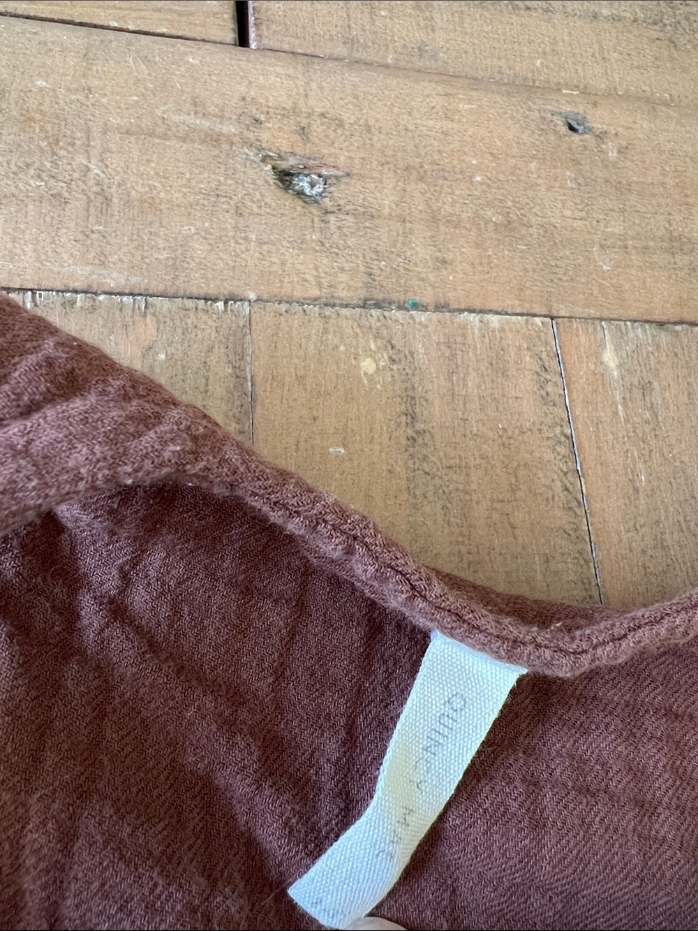Quincy Mae brown gauzy cotton overalls 2-3 years organic cotton - Picture 3 of 5